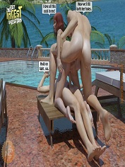Summer At The Pool – 3D Incest